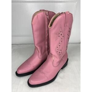 Vintage Xhilaration Womens Pink Western Cowboy Boots Size 4